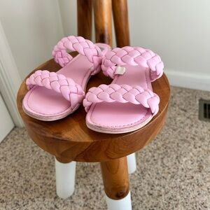 Dolce Vita Girls Careena Pink Braided Sandals